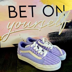 Lavender Vans | girls size US 1.0 girls. Never been worn. Box not included